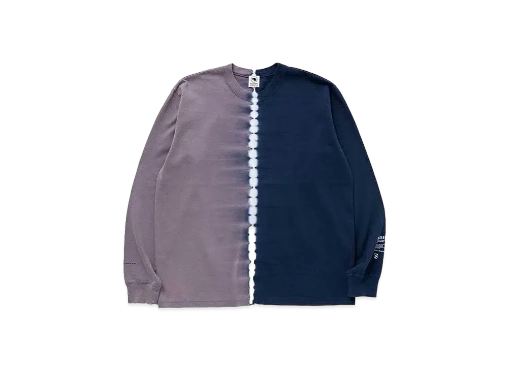 RATS TIE DYE L/S TEE "NAVY TIE DYE"