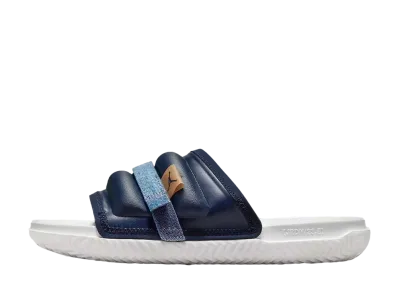 Nike Jordan Super Play Slide "Obsidian/Dutch Blue/Gum Medium Brown"