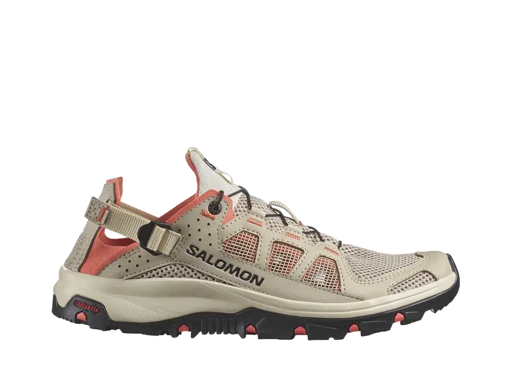 Salomon Women's Techamphibian 5 "White Pepper/Bleached Sand/Living Coral"