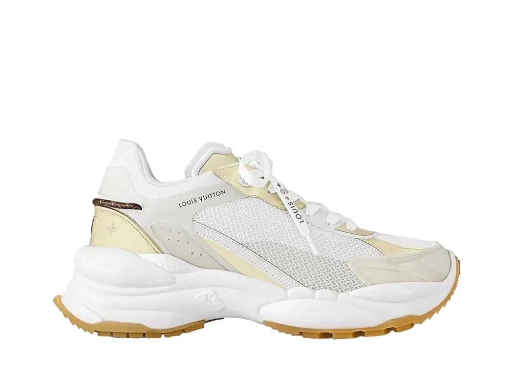 ルイヴィトン ウィメンズ ラン 55・ライン スニーカー "ゴールド"
