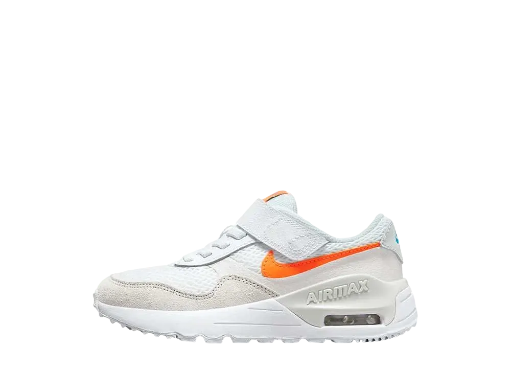 ナイキ PS エアマックス システム "ホワイト/ファントム/フォトンダスト/トータルオレンジ"(キッズ)