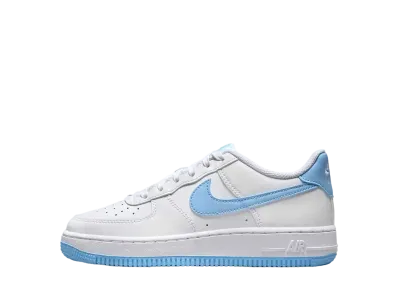Nike GS Air Force 1 "White/Aquarius Blue"