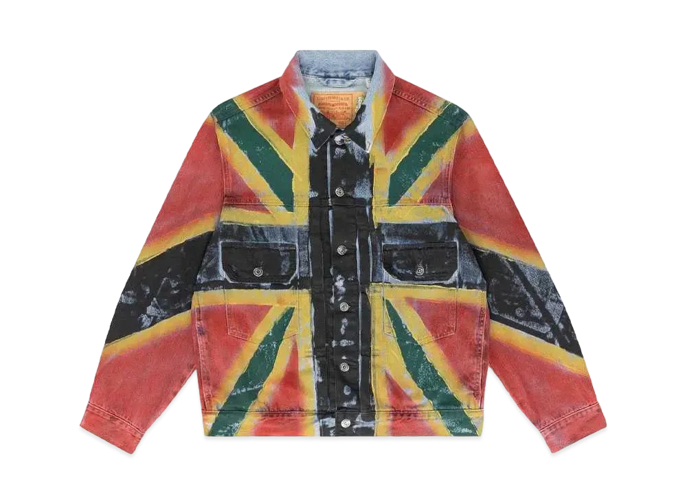 DENIM TEARS Union Black Type-2 Jacket "Light Indigo"