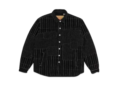 DENIM TEARS Peace Patchwork Padded Jacket "Black"