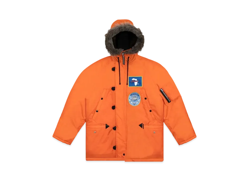 DENIM TEARS Longest Trip Parka "Orange"