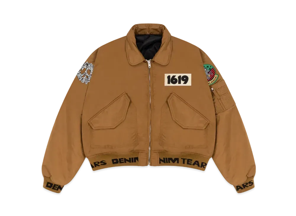 DENIM TEARS Trans-Atlantic Flight Jacket "Coyote"