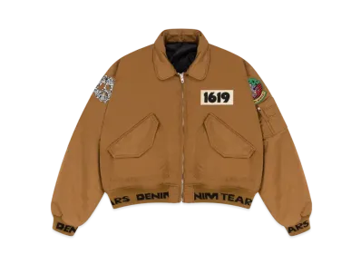 DENIM TEARS Trans-Atlantic Flight Jacket "Coyote"