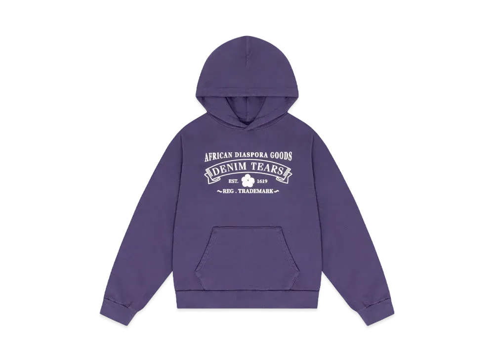 DENIM TEARS ADG Hoodie Washed "Purple"