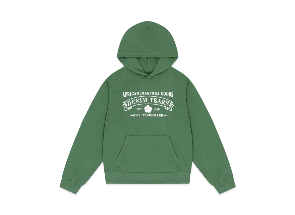 DENIM TEARS ADG Hoodie Washed "Green"