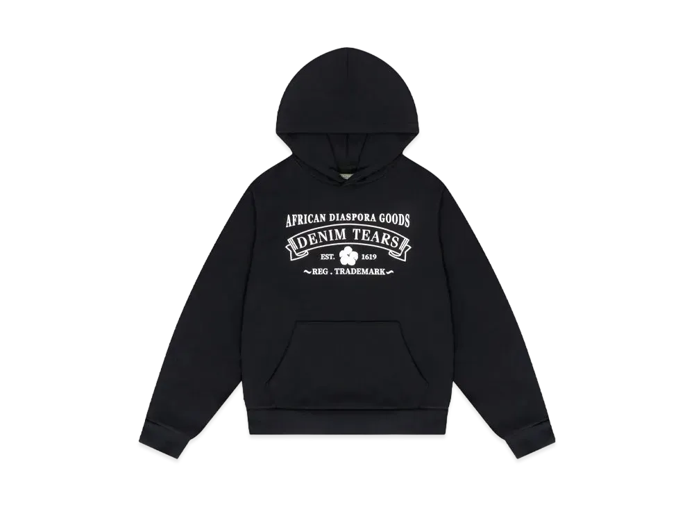 DENIM TEARS ADG Hoodie Washed "Black"