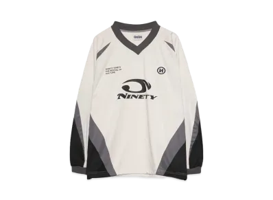 9090 Heisei Logo Game L/S Tee "Ivory"