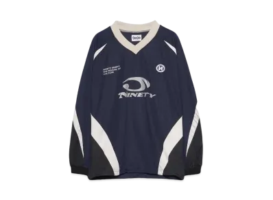 9090 Heisei Logo Game L/S Tee "Navy"