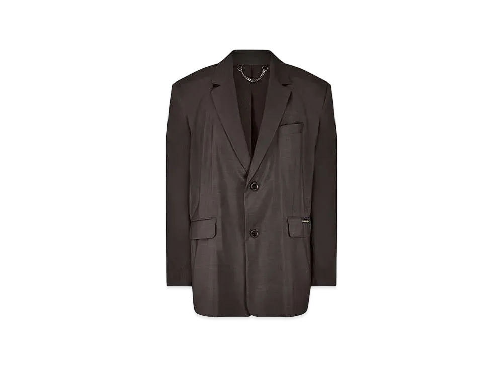 MARTINE ROSE Rider Single Breasted Jacket "Brown"