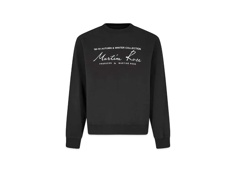 MARTINE ROSE Classic Crew "Black"
