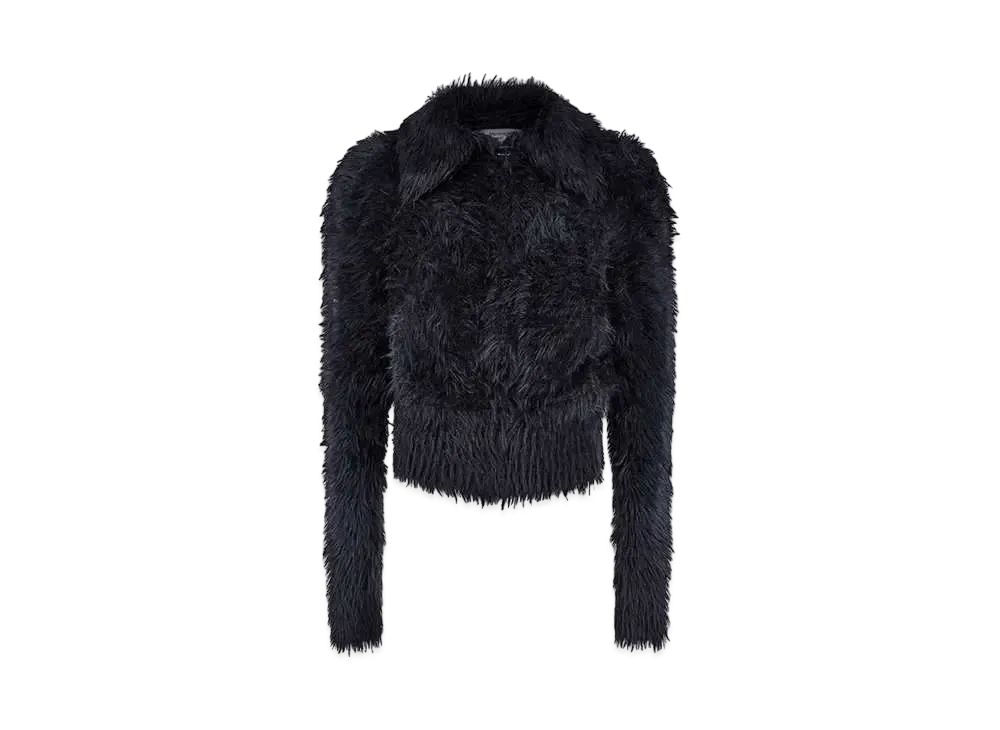 MARTINE ROSE Hairy Jacket "Black"