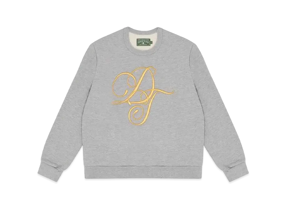 【Denim Tears】モノコットンリーススウェットシャツ ホワイト Denim Tears Mono Cotton Wreath Sweatshirt White メンズ
