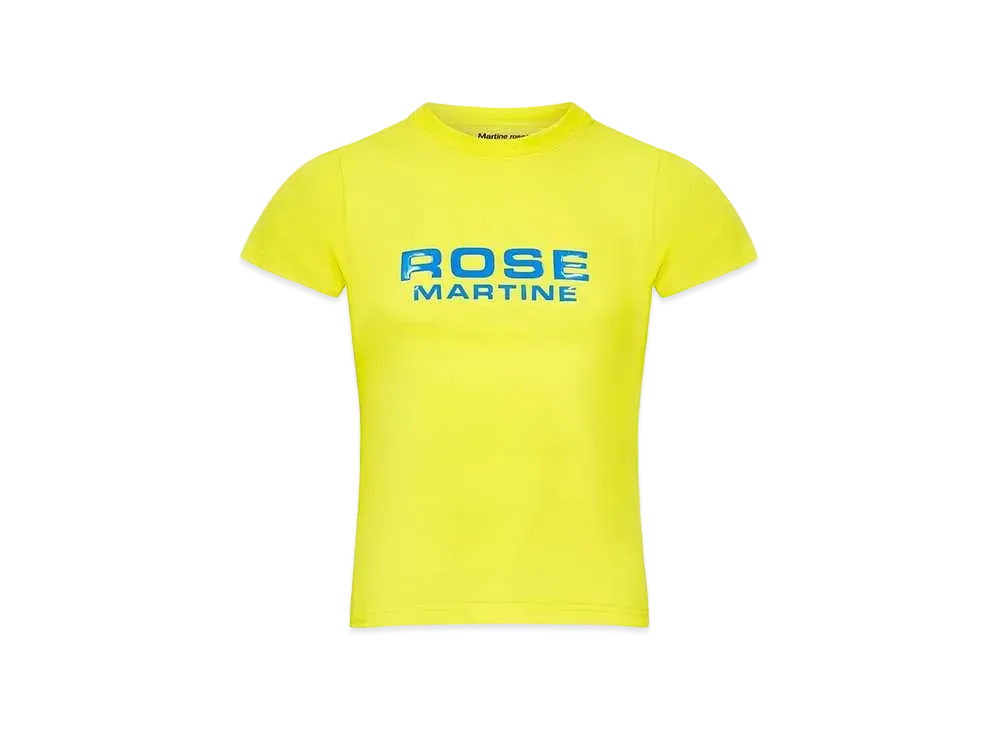 MARTINE ROSE Shrunken T-shirt "Yellow"