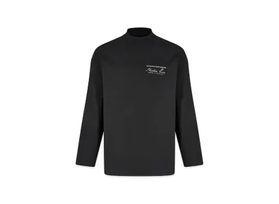 MARTINE ROSE Jersey Funnel Neck "Black"
