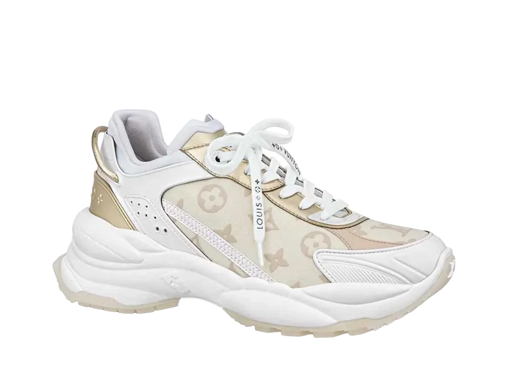 ルイヴィトン ウィメンズ ラン 55・ライン スニーカー "ベージュ"