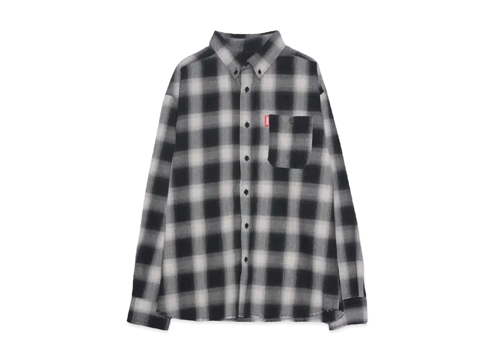 9090 Damage Original Ombre L/S Shirt "Black"