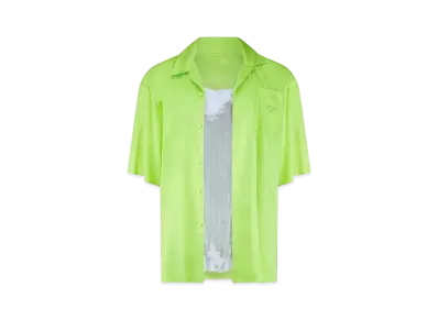 MARTINE ROSE Camisole Shirt "Lime Multi"