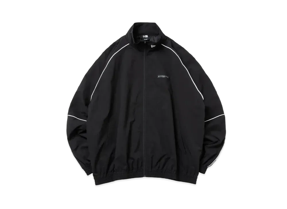 NEW ERA x MASTERMIND WORLD SS24 Oversized Piping Track Jacket "Black"