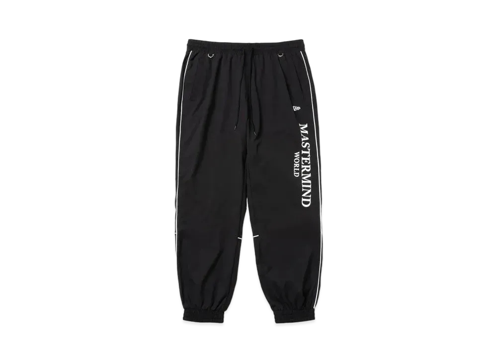 NEW ERA x MASTERMIND WORLD SS24 Oversized Piping Track Pants "Black"