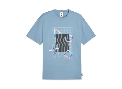 PUMA x PlayStation Men's Elevated Short Sleeve T-Shirt "Zen Blue"