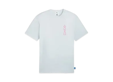 PUMA x PlayStation Men's Elevated Short Sleeve T-Shirt "Silver Mist"