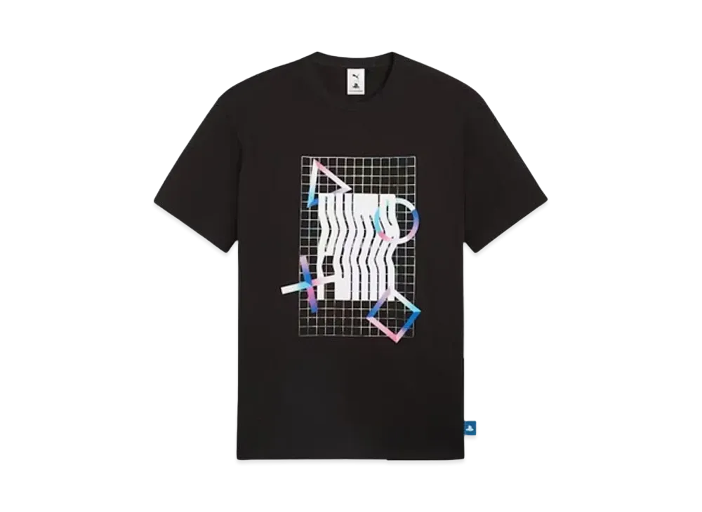 PUMA x PlayStation Men's Elevated Short Sleeve T-Shirt "Puma Black"