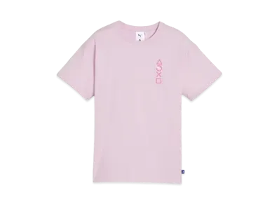 PUMA x PlayStation Kids Boys Elevated Short Sleeve T-Shirt "Grape Mist"