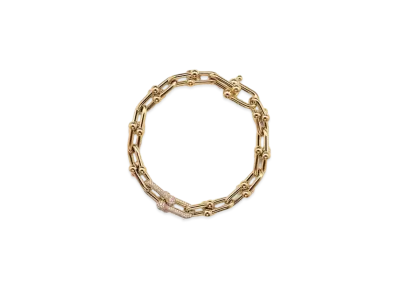 Tiffany & Co. Tiffany HardWear Medium Link Bracelet with Diamonds 18K "Yellow Gold"