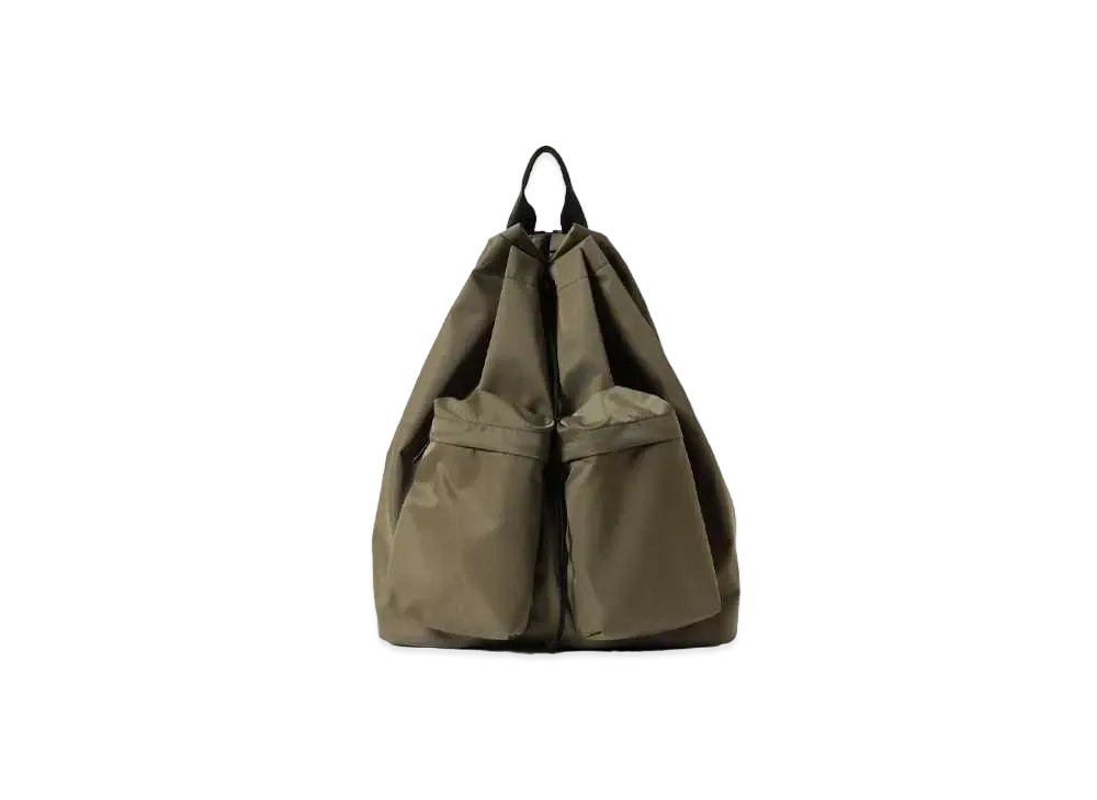 BEAMS x SLOW Nylon Ruck Sack "Khaki"