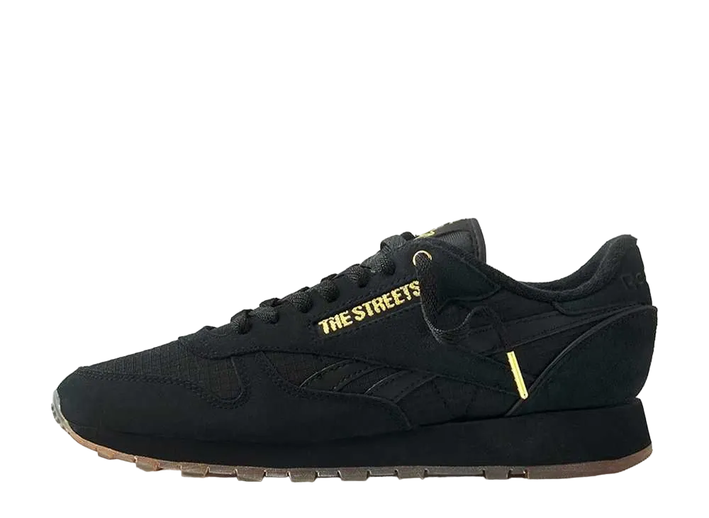 ザストリート バイ エンド ×リーボック クラシックレザー "ブラック/ゴールドメタリック/ホワイト"