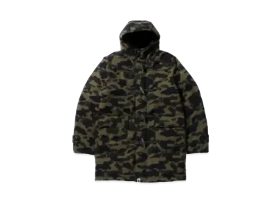 A BATHING APE 1st Camo Down Duffle Coat "Green"