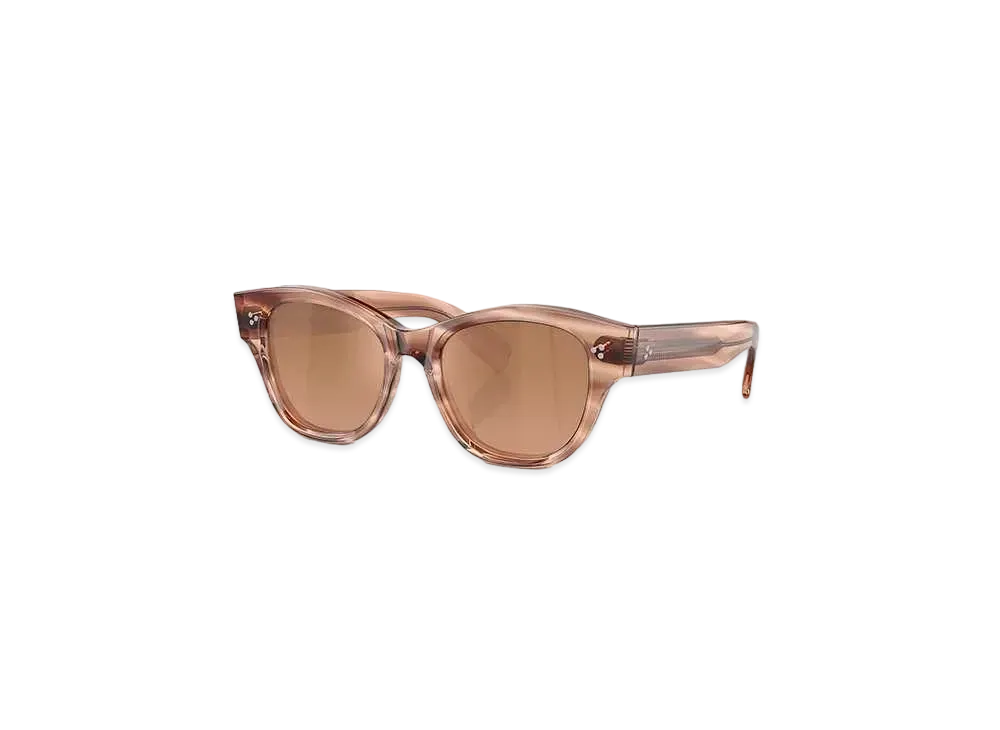 OLIVER PEOPLES Eadie "Washed Sunstone/Rose Quartz Gradient Mirror"