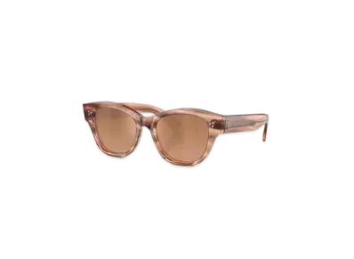 OLIVER PEOPLES Eadie "Washed Sunstone/Rose Quartz Gradient Mirror"