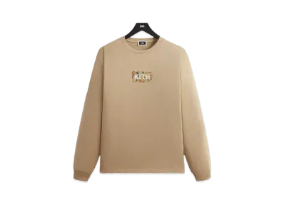 Kith Floral Classic Logo Long Sleeve Tee "Canvas"