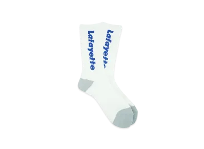 LFYT LAFAYETTE LOGO CREW SOCKS "WHITE"