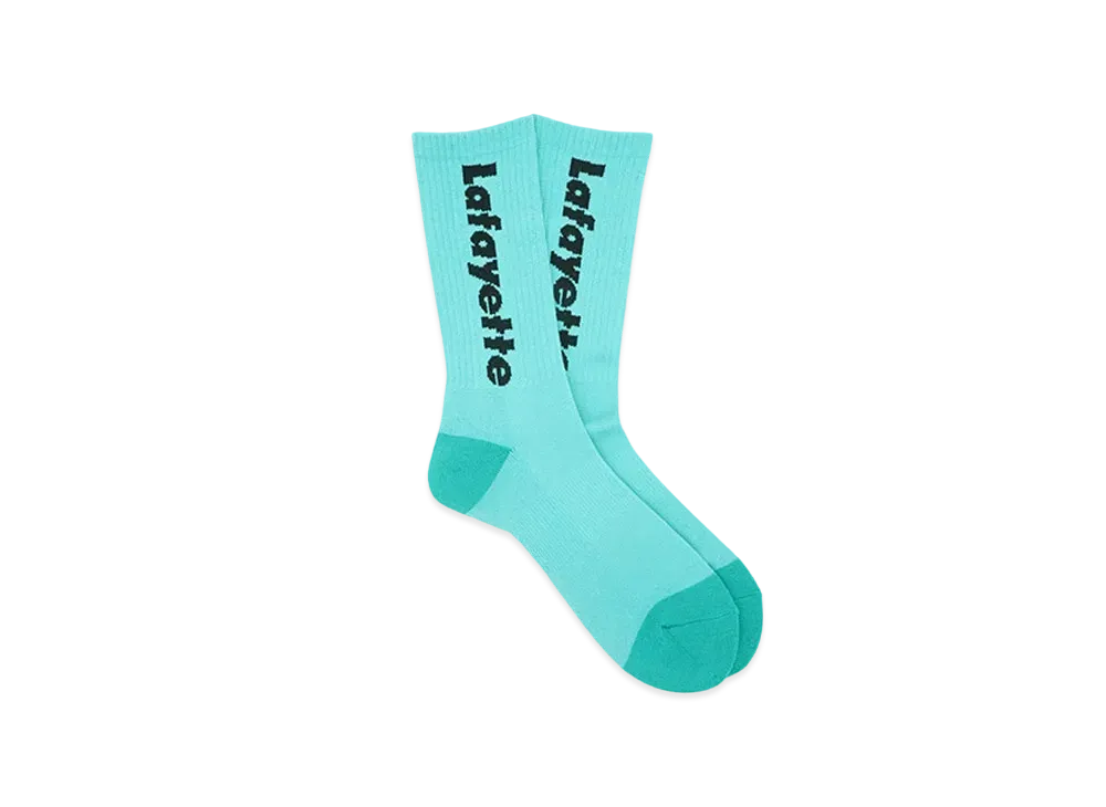 LFYT LAFAYETTE LOGO CREW SOCKS "TURQUOISE"