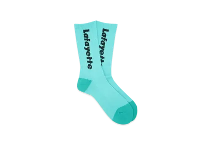 LFYT LAFAYETTE LOGO CREW SOCKS "TURQUOISE"