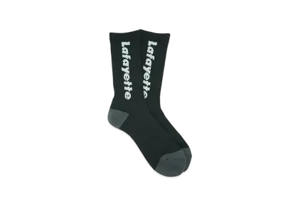 LFYT LAFAYETTE LOGO CREW SOCKS "BLACK"