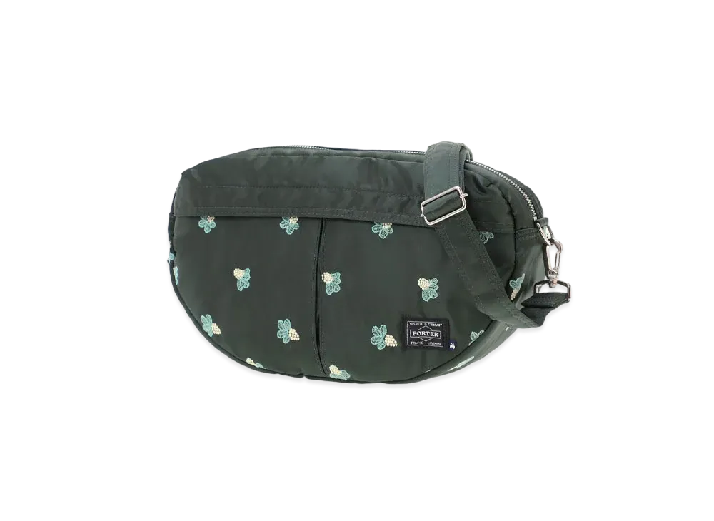 PORTER x mina perhonen Light Berry Shoulder Bag "Green"