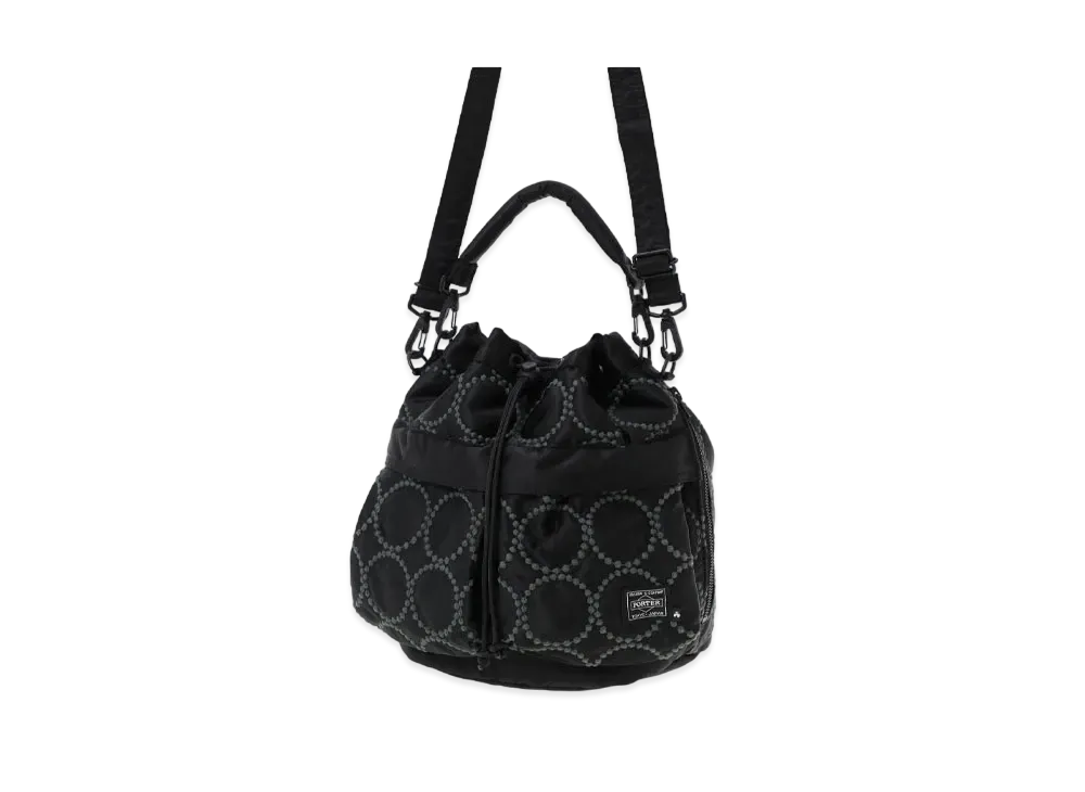 ミナホルペネン✖️ポーター　タンバリンバッグブラック tambourine POUCH - minä perhonen