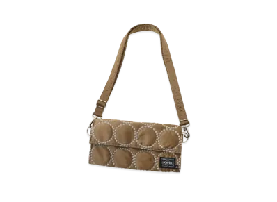 PORTER x mina perhonen Tambourine Long Wallet "Beige"