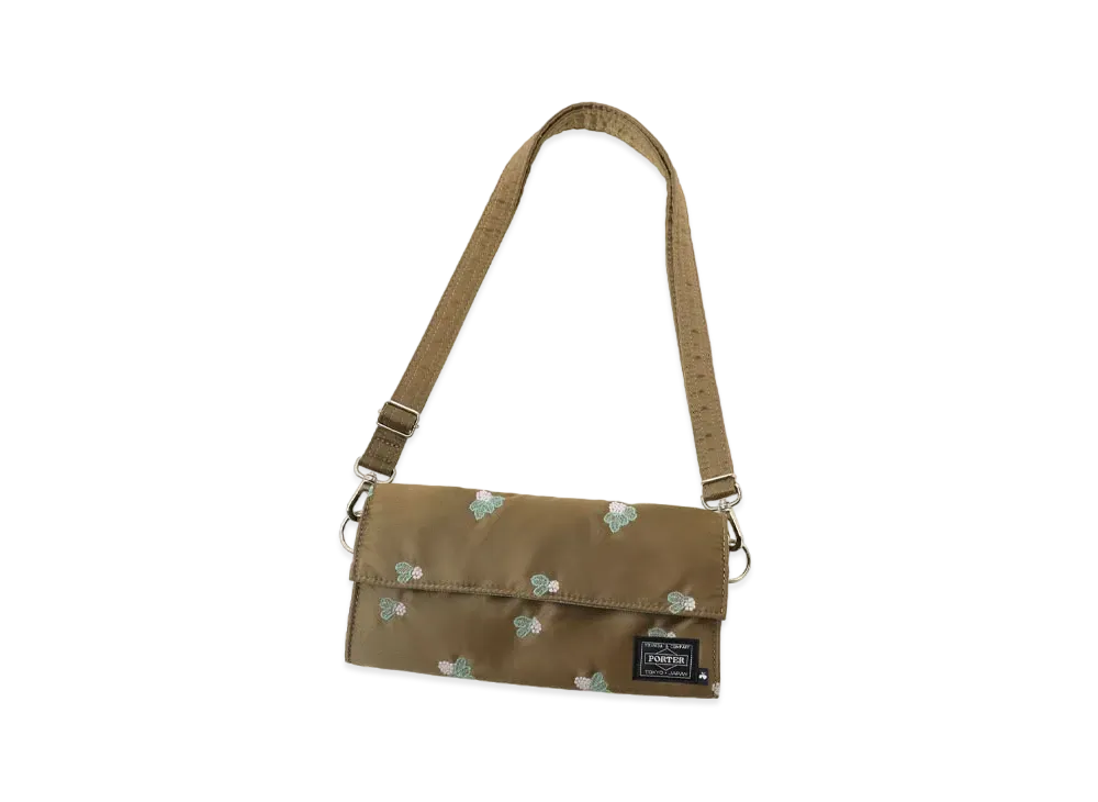 PORTER x mina perhonen Light Berry Long Wallet "Beige"