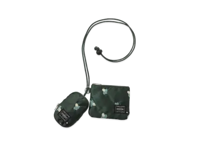 PORTER x mina perhonen Light Berry Key Case & Coin Purse "Green"