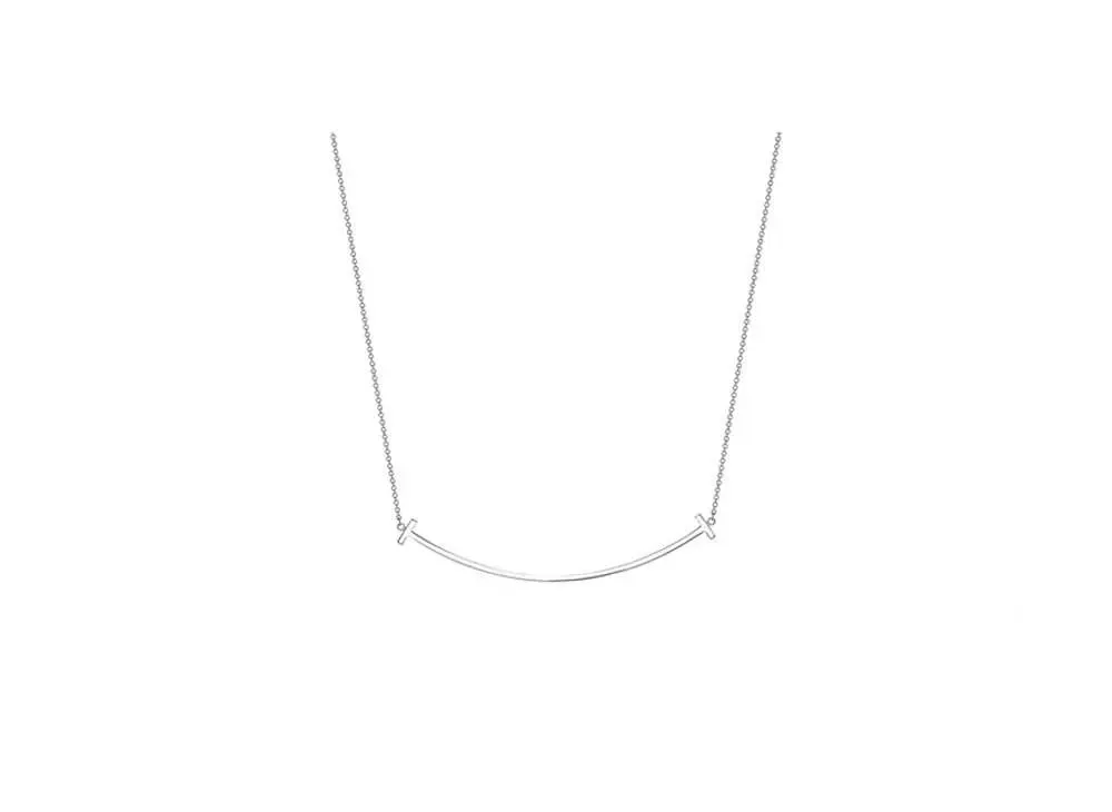 Tiffany & Co. Tiffany T Smile Pendant Large 18K "White Gold"