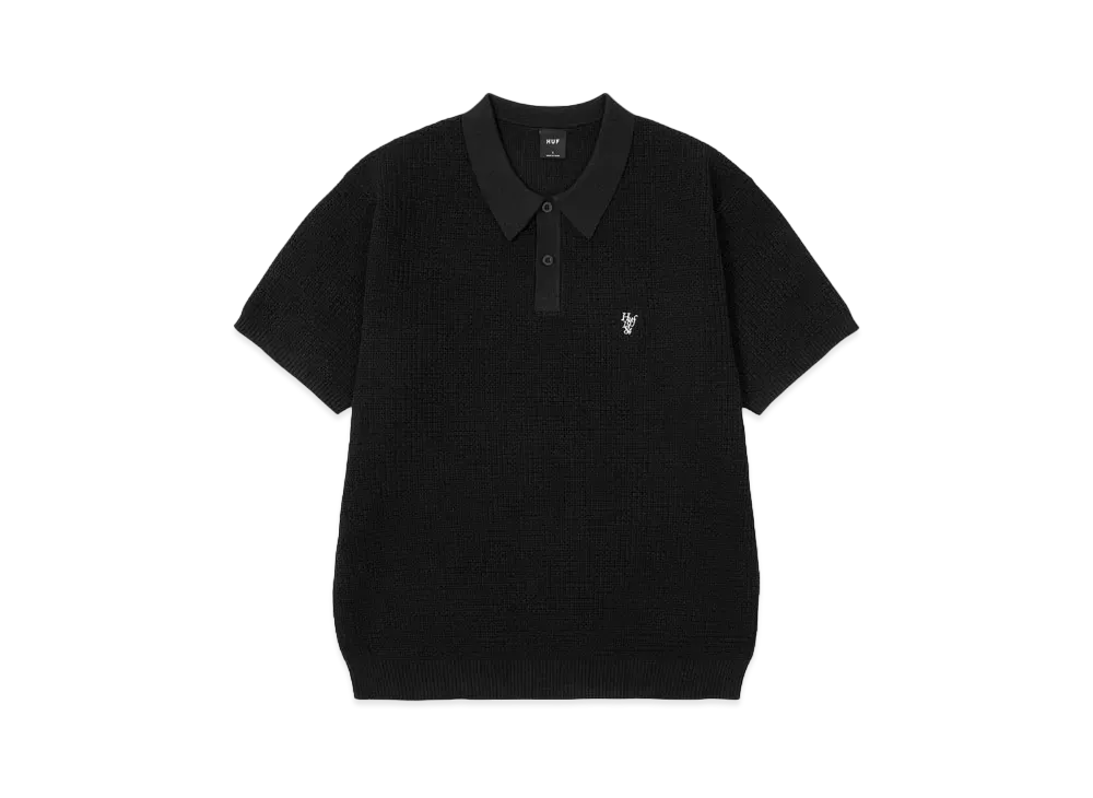HUF 1984 Knit Polo "Black"