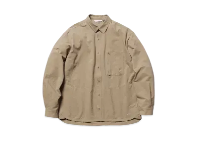 NANGA Dot Air Comfy L/S Shirt "Beige"